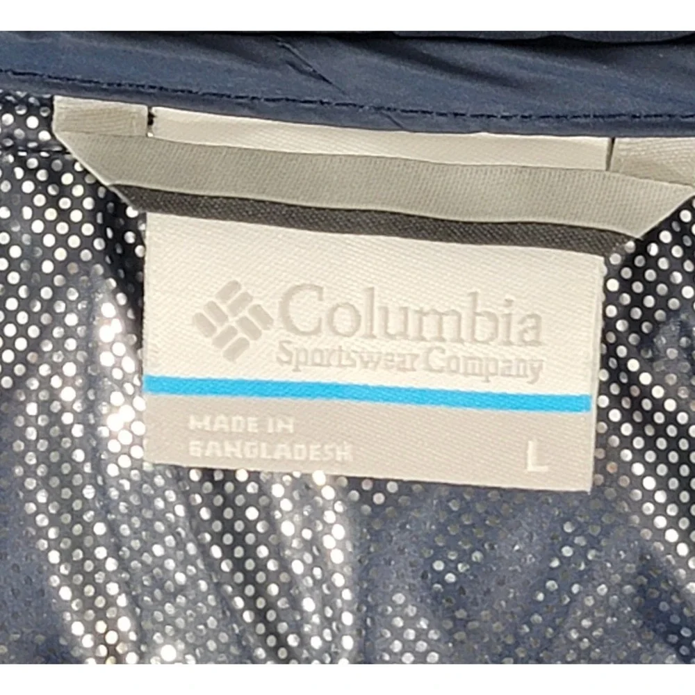 Columbia Men's Powder Lite II Blue Puffer Jacket Size Large Omni-Heat Active Fit